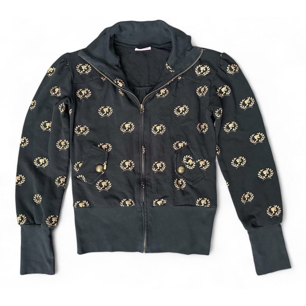 RARE 2007 Barbie Luxe by Patricia Field Black Track Jacket Size‎ S